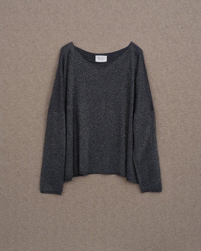 be you by geraldine alasio SOLID SPARKLING "BE MY HOPE" BOATNECK blu be you by geraldine alasio SOLID SPARKLING "BE MY HOPE" BOATNECK blu