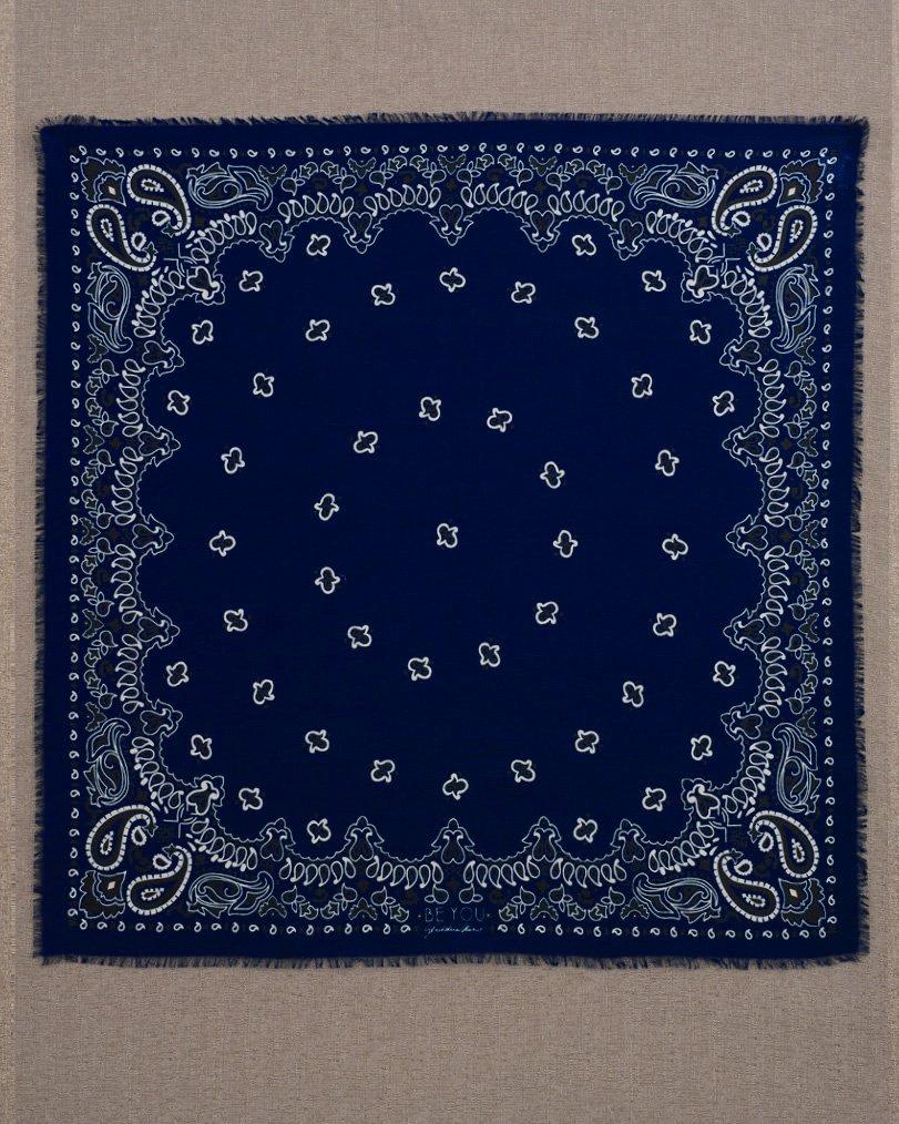 be you by geraldine alasio SQUARED "BE FRESH" BANDANA SCARF summer blue