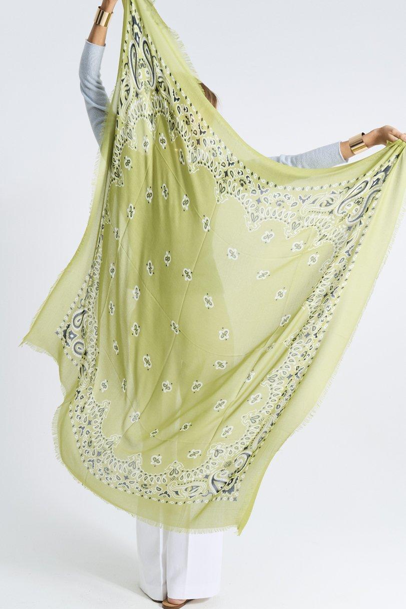Be You By Geraldine Alasio SQUARED "DON'T BE JEALOUS" BANDANA SCARF Shell