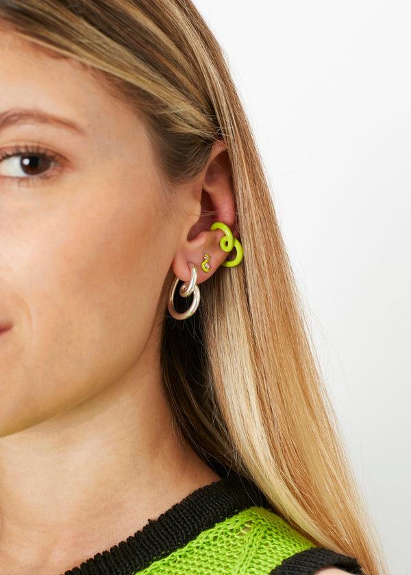 Bea Bongiasca B EAR CUFF ~ IN LIME GREEN