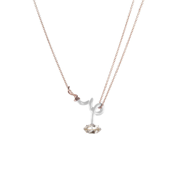 bea bongiasca BABY VINE CURL NECKLACE ~ IN WHITE