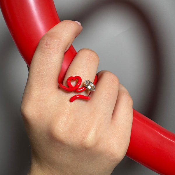 Bea Bongiasca BABY VINE HEART RING