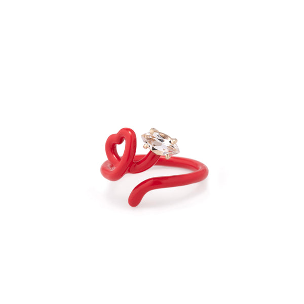 Bea Bongiasca BABY VINE HEART RING