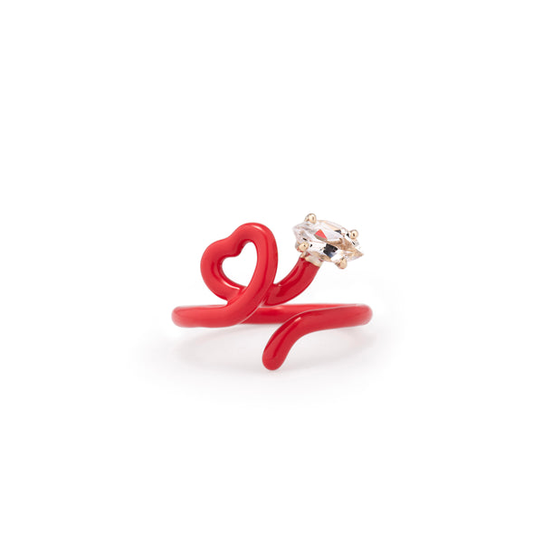 bea bongiasca BABY VINE HEART RING