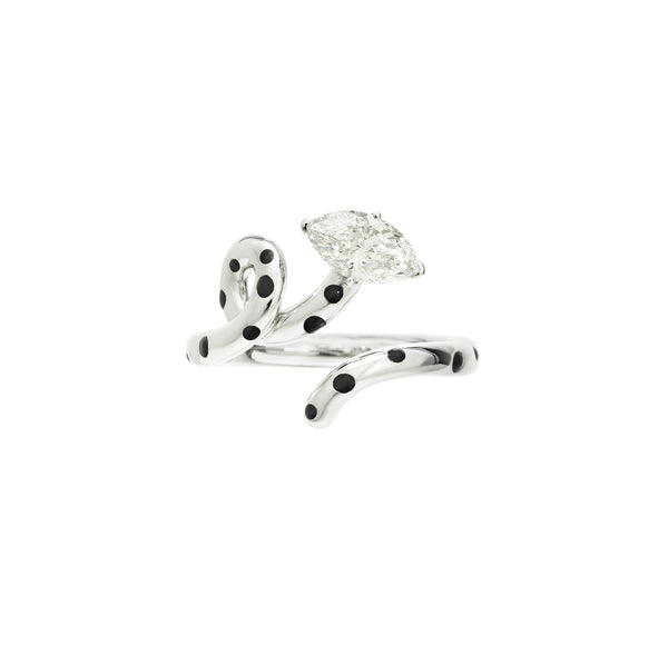 bea bongiasca BABY VINE POLKA DOT RING