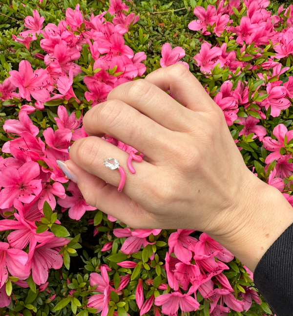 Bea Bongiasca BABY VINE RING ~ IN AZALEA