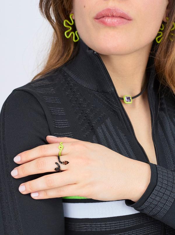 Bea Bongiasca BABY VINE RING ~ IN BLACK