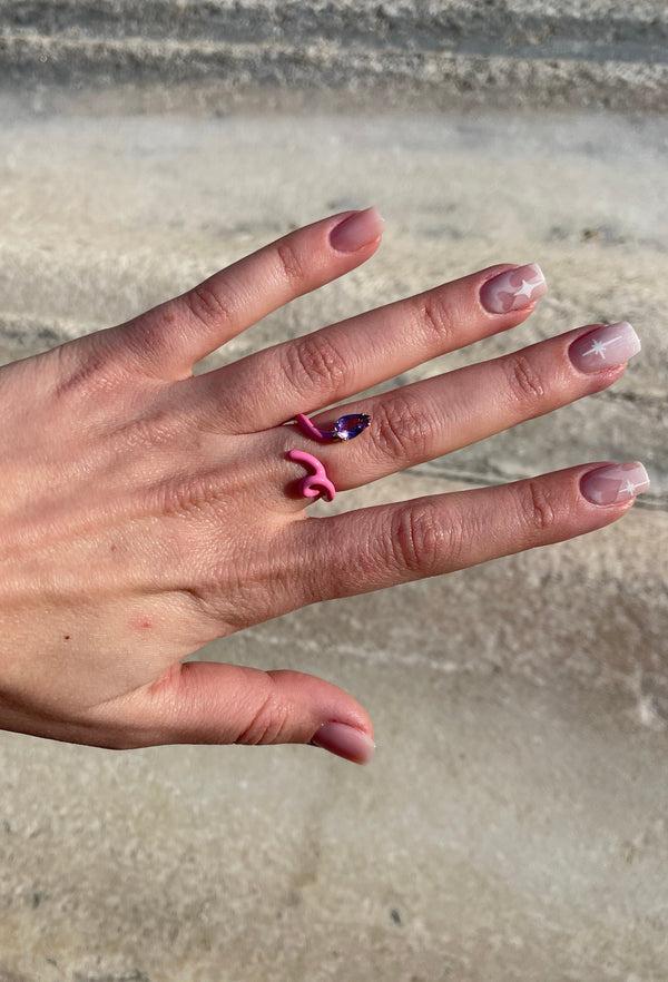 Bea Bongiasca BABY VINE RING ~ IN BUBBLEGUM