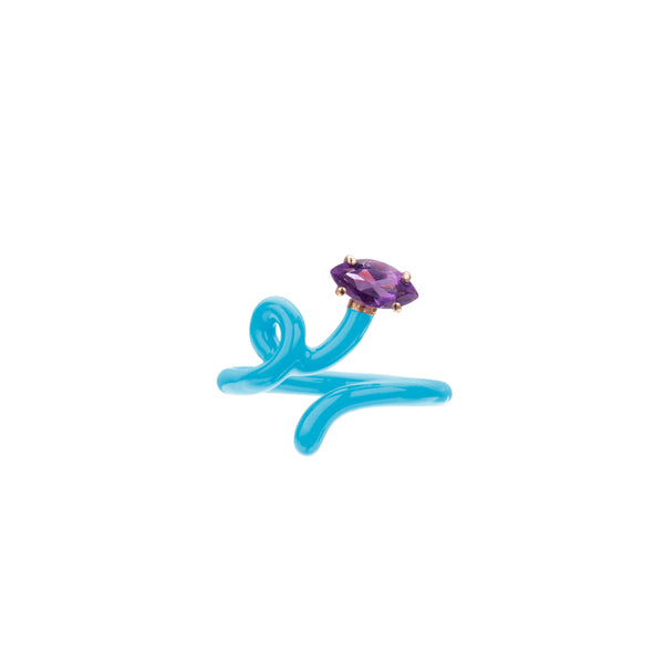 bea bongiasca BABY VINE RING ~ IN CAPRI BLUE