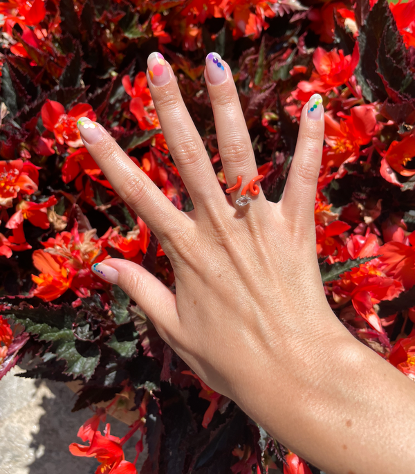 Bea Bongiasca BABY VINE RING ~ IN JAPANESE ORANGE