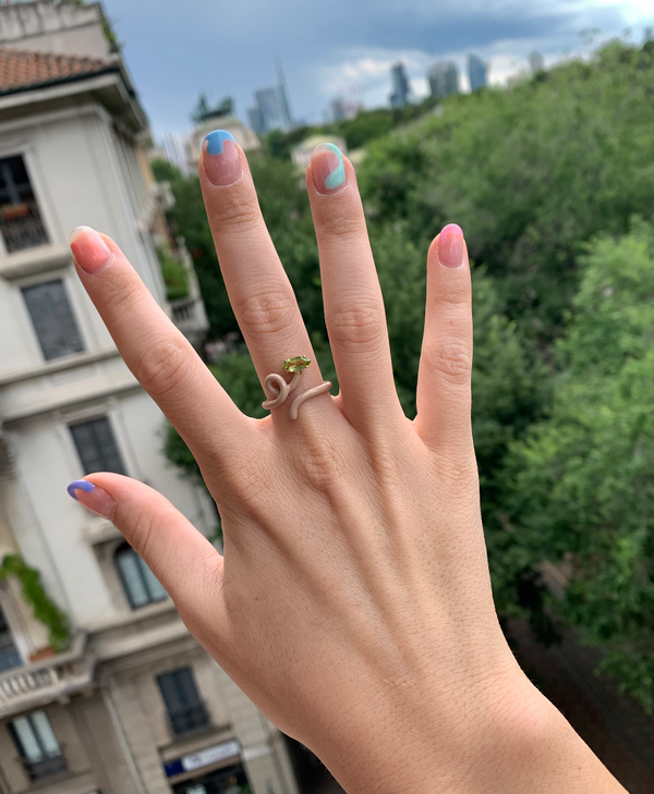 Bea Bongiasca BABY VINE RING ~ IN LATTE