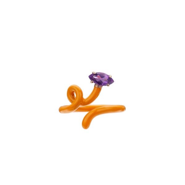 bea bongiasca BABY VINE RING ~ IN ORANGE