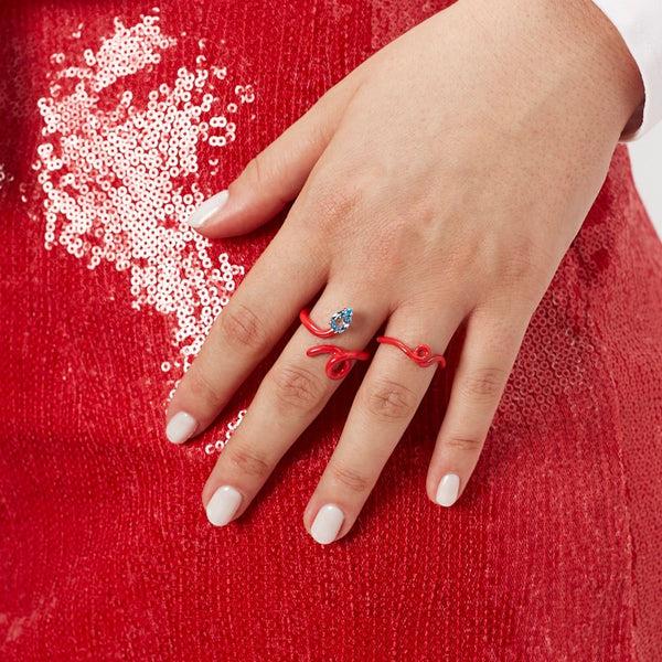 Bea Bongiasca BABY VINE RING ~ IN RED