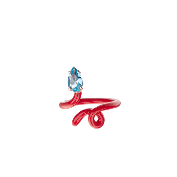 bea bongiasca BABY VINE RING ~ IN RED