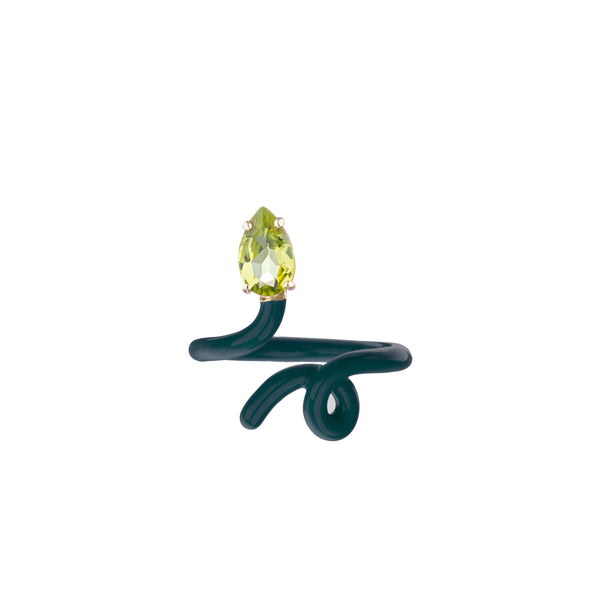 bea bongiasca BABY VINE RING ~ IN TEAL