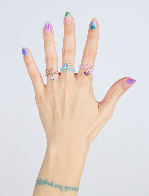 Bea Bongiasca BABY VINE RING ~ IN WARM TAUPE