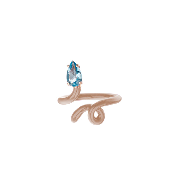 bea bongiasca BABY VINE RING ~ IN WARM TAUPE