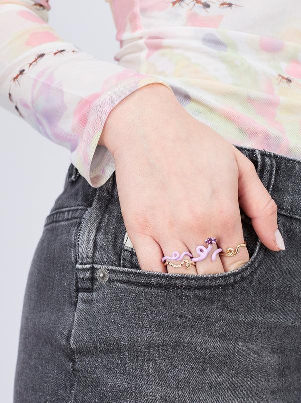 Bea Bongiasca BABY VINE RING ~ IN WISTERIA