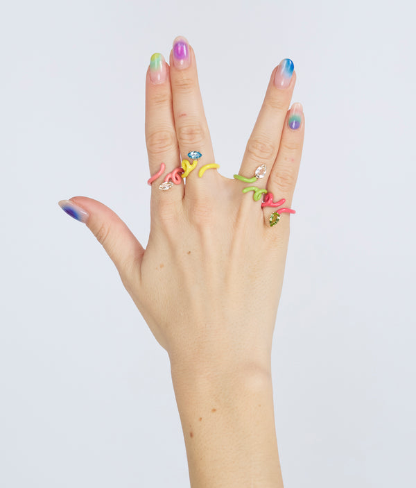 Bea Bongiasca BABY VINE RING ~ IN YELLOW