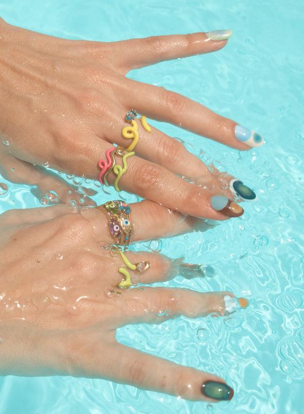 Bea Bongiasca BABY VINE RING ~ IN YELLOW