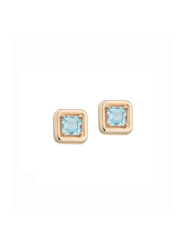bea bongiasca CANDY SQUARE EARRINGS ~ WITH TOPAZ
