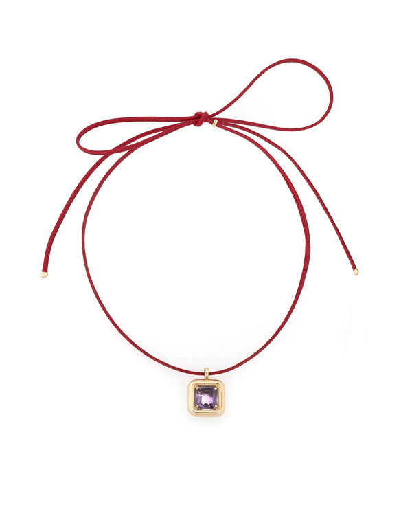 bea bongiasca CHOKER ~ WITH AMETHYST PENDANT