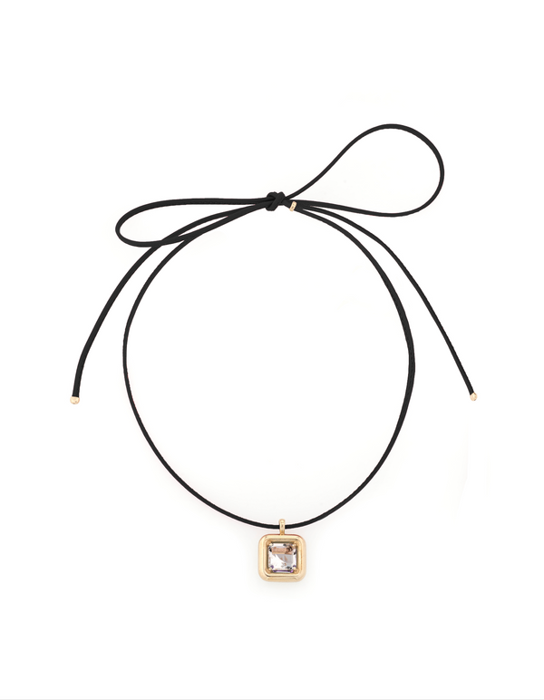 bea bongiasca CHOKER ~ WITH ROCK CRYSTAL PENDANT