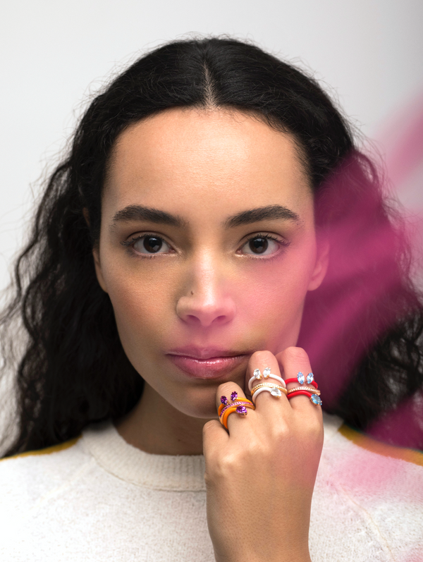 Bea Bongiasca COMPOSABLE VINE RING ~ IN WHITE