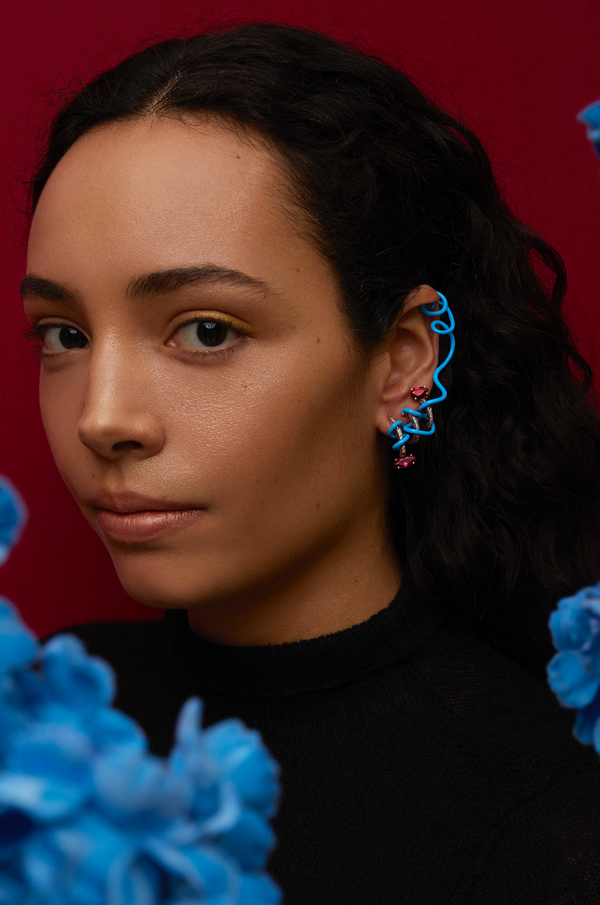 Bea Bongiasca CRAWLER VINE EAR CUFF ~ IN TURQUOISE