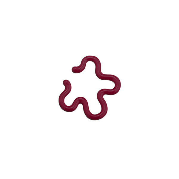 bea bongiasca FLOWER EAR CUFF ~ IN BURGUNDY