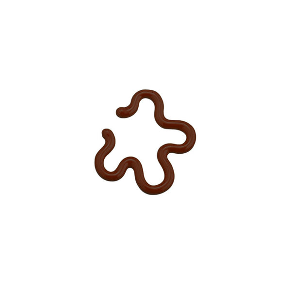 bea bongiasca FLOWER EAR CUFF ~ IN CHERRY CHOCOLATE