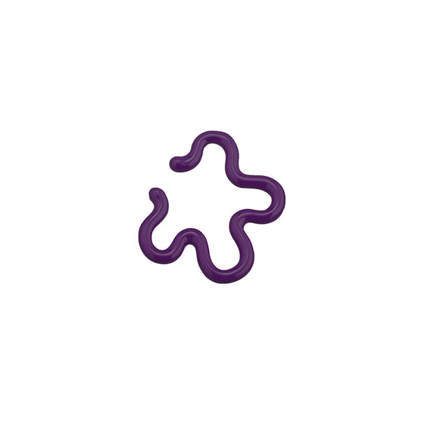 bea bongiasca FLOWER EAR CUFF ~ IN DEEP PURPLE