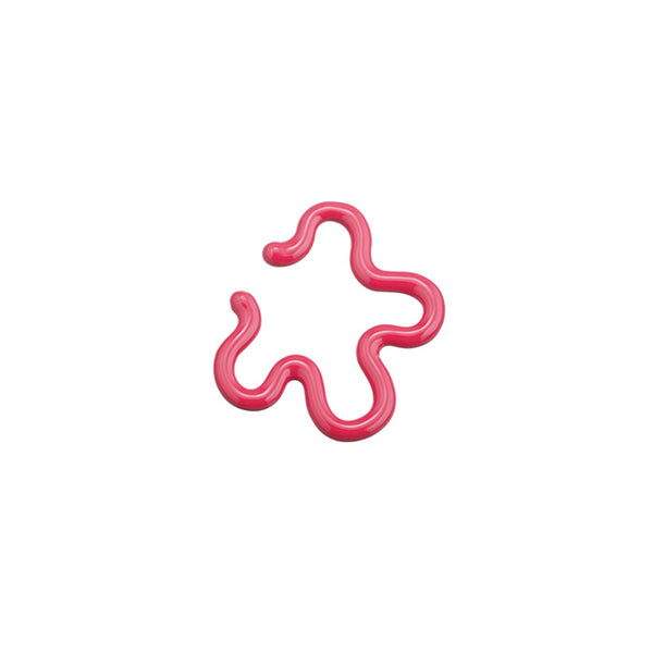 bea bongiasca FLOWER EAR CUFF ~ IN HOT PINK
