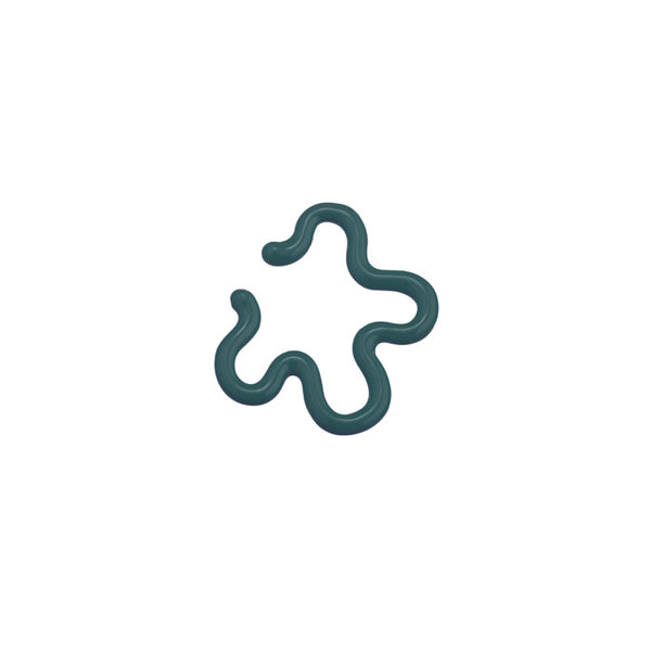 bea bongiasca FLOWER EAR CUFF ~ IN TEAL