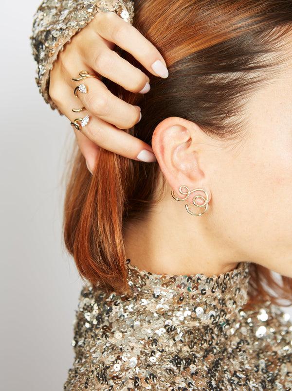 Bea Bongiasca LOOP UP EARRINGS