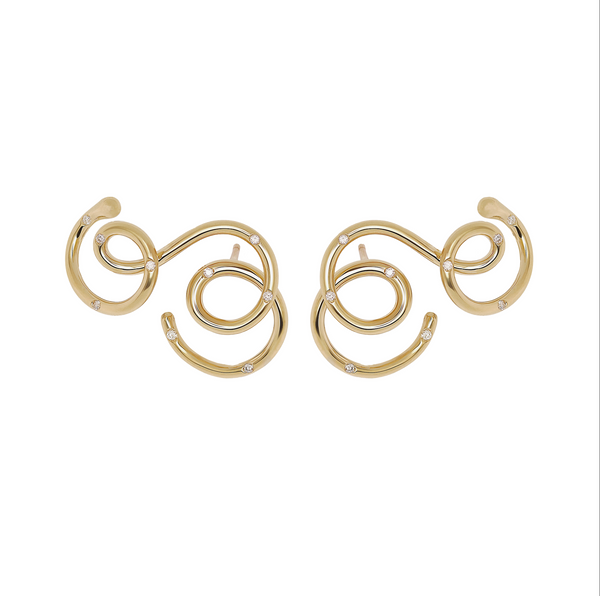 bea bongiasca LOOP UP EARRINGS