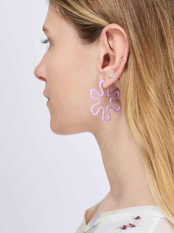 Bea Bongiasca MARGHERITA EARRINGS ~ IN WISTERIA