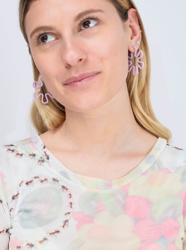 Bea Bongiasca MARGHERITA EARRINGS ~ IN WISTERIA