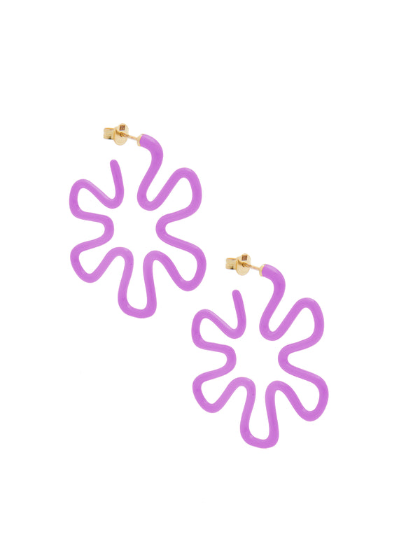 bea bongiasca MARGHERITA EARRINGS ~ IN WISTERIA