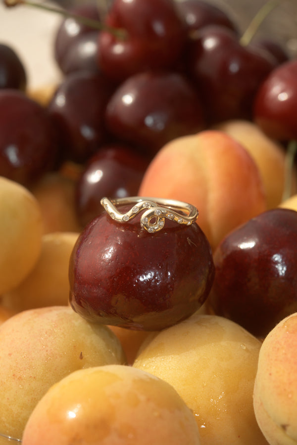 Bea Bongiasca MINI LOOP RING ONLY DIAMONDS