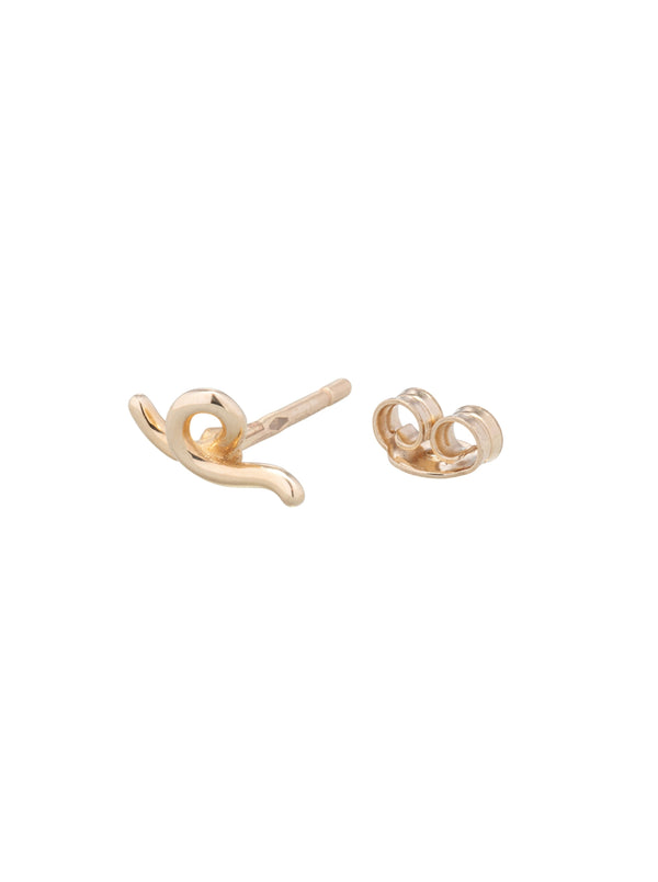 bea bongiasca MINI LOOP SINGLE EARRING ~ IN GOLD