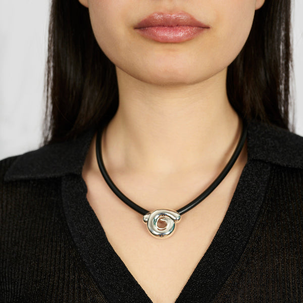 Bea Bongiasca SILVER TARALLO NECKLACE