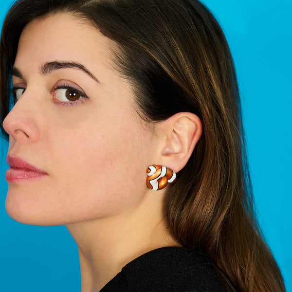 Bea Bongiasca TARALLO EARRINGS CLOWNFISH