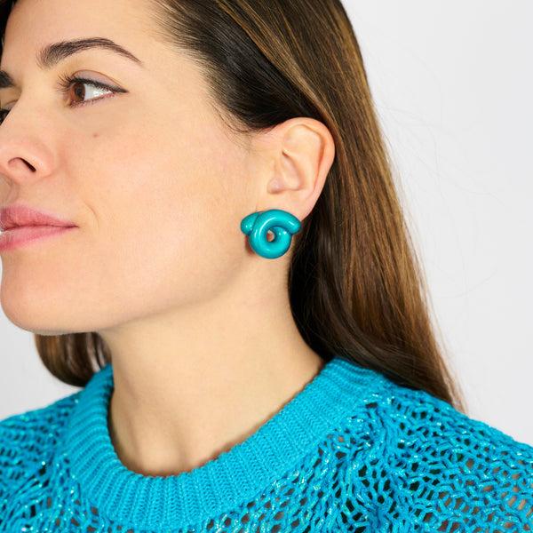 Bea Bongiasca TARALLO EARRINGS IN OCEAN BLUE