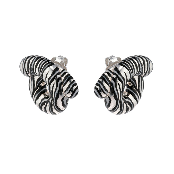 Bea Bongiasca TARALLO EARRINGS MOUNTAIN ZEBRA