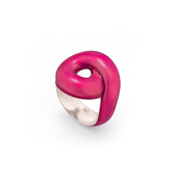Bea Bongiasca TARALLO RING IN FLAMINGO PINK