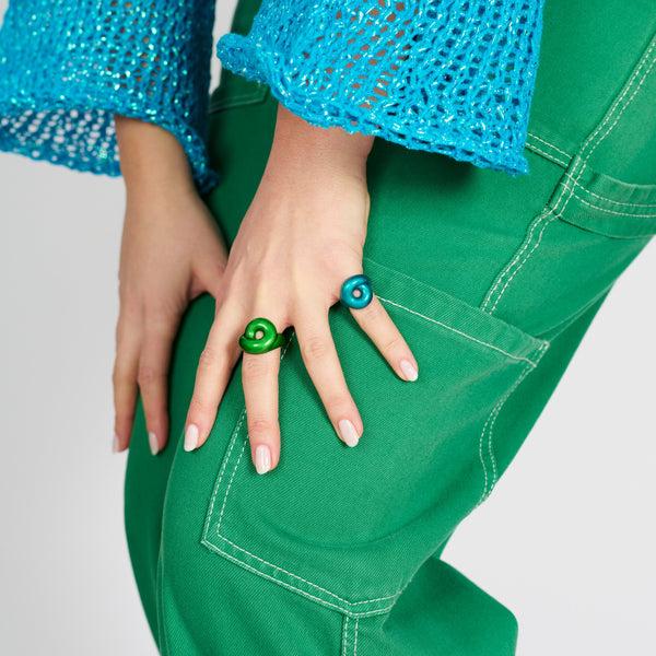 Bea Bongiasca TARALLO RING IN OCEAN BLUE