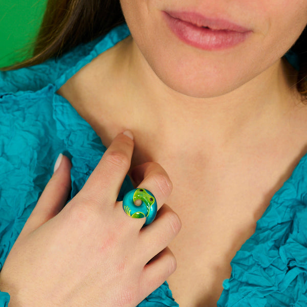 Bea Bongiasca TARALLO RING TREE FROG