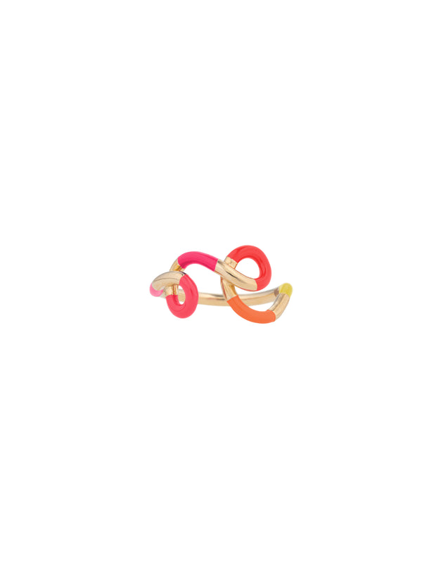 bea bongiasca TETRADIC RING ~ IN PINK YELLOWS
