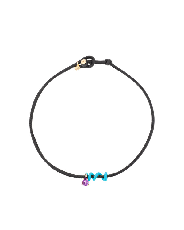 bea bongiasca VINE CHOKER ~ IN CAPRI BLUE